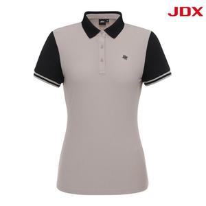 JDX 세이브존07 여성 배색 허니콤 티셔츠  X2TSV6544BE