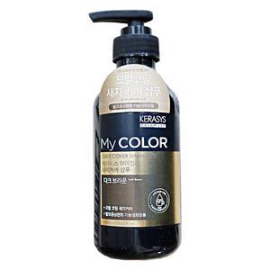 애경 케라시스 마이컬러 새치커버 탈모증상완화 샴푸 다크브라운 400ml 1개 헤어