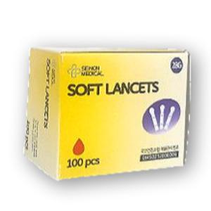 세원 소프트 란셋 28G [100개입] 체혈용품 란셋 사혈침 채혈바늘