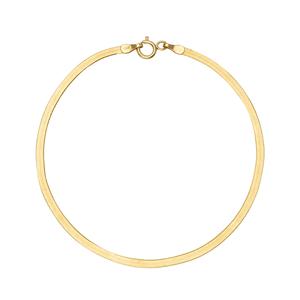 14K 여자 금 팔찌 스네이크 체인 2mm