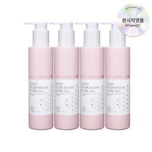 [질경이] 여성청결제 약산성 에코아워시 퓨어 젤 200ml 4개 세트