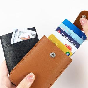 슬라이드형 가죽 카드지갑 휴대용 똑딱이 명함지갑 가죽카드지갑 여성카드지갑 남성카드지갑
