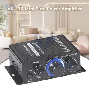 AK-170 미니 컴팩트 퓨어 앰프 2.0 채널 Hi-Fi 스테레오 오디오 파워 DC12V 홈 디지털