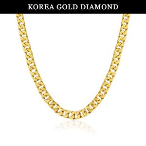 [한국금다이아몬드] 남자 순금 목걸이 면 체인 24K 75g