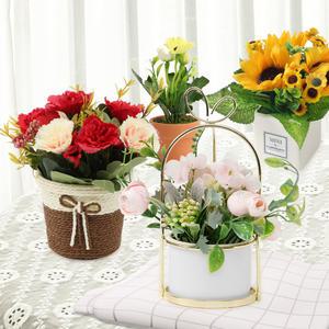 월데코 생화같은 인테리어 조화화분 미니 화분