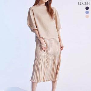 플리츠 레이어드 린넨 원피스 3종 택1