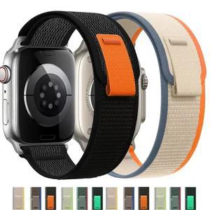 Apple 시계 밴드 용 트레일 루프 44mm 40mm 45mm 41mm 49mm 38mm 42mm correa 팔찌 iWatch 시리즈 7 5 6 ultra 2 3 se 8 9 10 스트랩