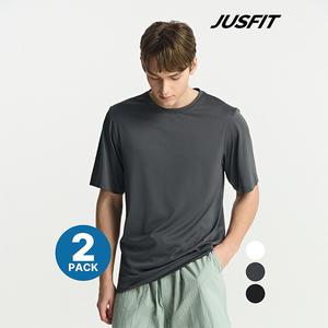 [저스핏][2PACK] [저스핏] 남성 기능성 쿨 티셔츠 (3 color) 1+1