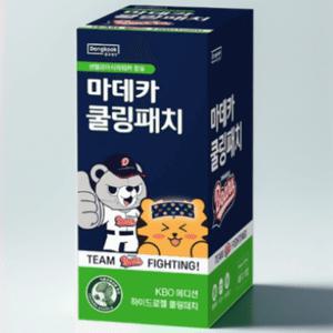 마데카 쿨링패치 KBO 두산 4매 10개입 야구 골프