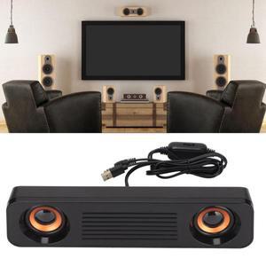 유선 스피커 하이파이 스테레오 서브우퍼, USB 전원 3.5mm 플러그, 휴대용 데스크탑 롱 TV 컴퓨터용