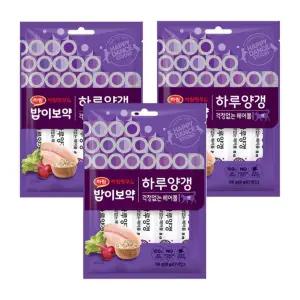 하림 밥이보약 CAT 하루양갱 걱정없는 헤어볼 고양이 간식 츄르 56g x