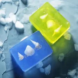0.03 바디용비누 쿨 천연비누 샤워바 쿨비누 X2개 멘톨 비누 여름비누 샤워용 수제비누 쿨링 피지제거