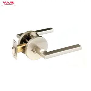 유진 7200 GR 그레이 목문 방문손잡이 욕실용도어부자재 DIY 레버락실 레버락 실문 레버형 부속