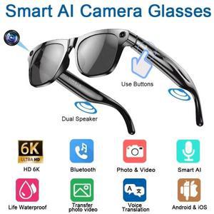 샤오미 6K HD AI 스마트 안경 Chat GPT 100MP 카메라 블루투스 통화 260Mah 배터리 음성 비서 제어