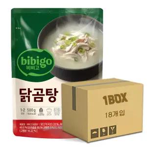 CJ 비비고 닭곰탕 500g x 18개입 1박스