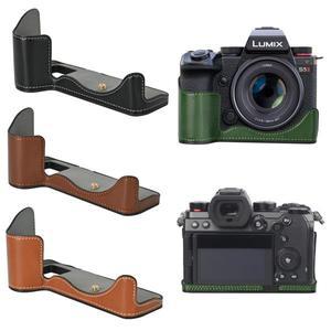 Panasonic Lumix S5 M2 배터리 오프닝 하단 커버용 PU 가죽 카메라 케이스