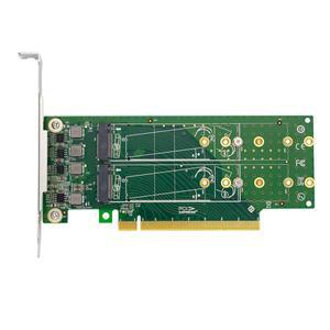 PCIe x16 - 4포트 M.2 NVMe SSD 어댑터 로우 프로파일-