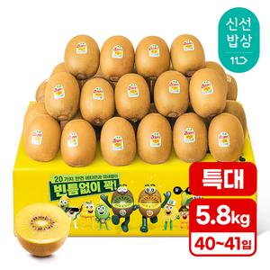 [품질보장][5.8kg내외] 제스프리 골드키위 (40-41입 특대) 안심 이중포장
