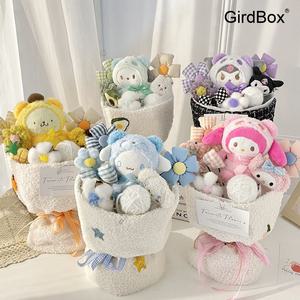 시나모롤 졸업식꽃다발 GirdBox 인형꽃여자친구 선물 공주님 생일 기념일 장미꽃다발