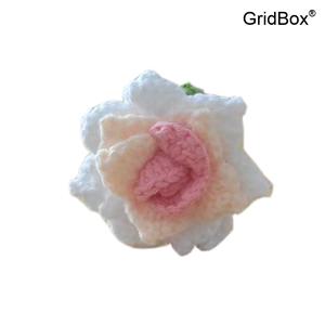 수제 뜨개질 뾰족장미 털실꽃 완제품 발렌타인데이 칠석 여자친구 친구 선물 장미꽃다