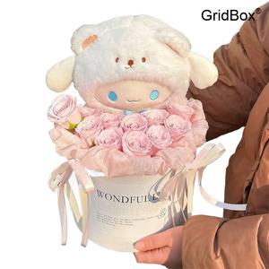 시나모롤꽃다발 GirdBox 영원한 꽃 여자친구 생일선물 여자 친구 선물