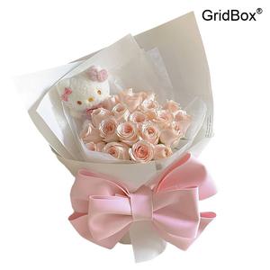 분리버클GirdBox꽃다발 장미 로즈 비누꽃 밸런타인데이 졸업식 선물 생일 인형 부케 어