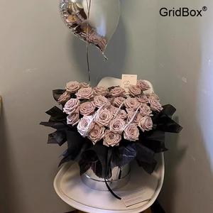 졸업식꽃다발 생화같은조화 장미꽃다발 GirdBox 크리스마스 선물 여자친구 생일 선물
