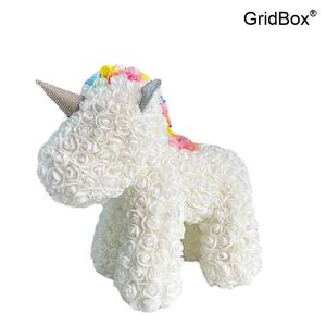 GirdBox 유니콘 생화꽃다발 졸업식 선물 여자친구 생일선물 부부 애인 기념일 소품 Be