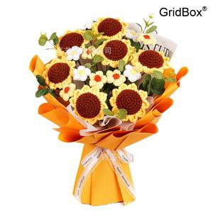 발렌타인데이 크리스마스 선물 GirdBox 꽃다발 핸드메이드 니트 실꽃다발 졸업식꽃다발