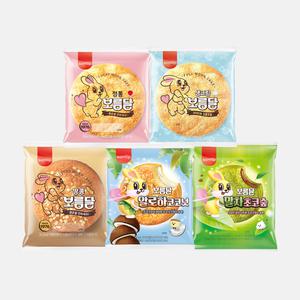 삼립 보름달 5종 10봉 (정통/생크림/말차초코/땅콩/알로하코코넛)