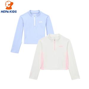 NEPA KIDS 네파키즈 여아 스윔클럽 래시가드 크롭탑 KL43001
