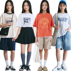여름 신상 주니어 여아의류 초등학생 옷 상하복 티셔츠 바지 트레이닝 세트