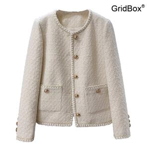 여성정장 자켓 봄 가을 GirdBox 미니멀 스타일 오버핏 트위드룩 데일리룩 쉬즈미스 랙
