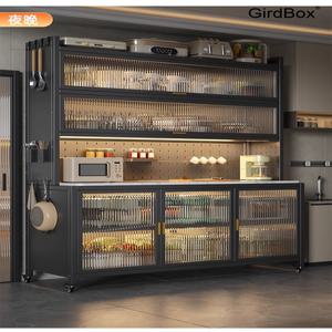 주방 수납선반 다용도 GirdBox 철제 시스템 조립 선반장 팬트리 3단
