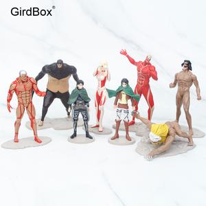 진격의거인피규어 GirdBox 에렌 리바이 갑옷거인 차량용 케이크 장식
