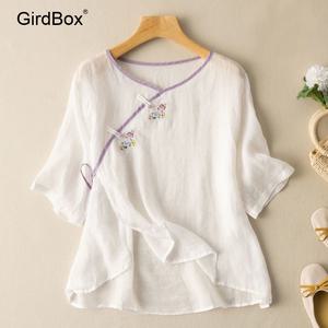 생활한복 여름철릭원피스 GirdBox 면소재 개량한복 허리치마