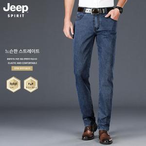 JEEP 지프 남성 여름 얇은 아이스 데님 스판 패션 청바지