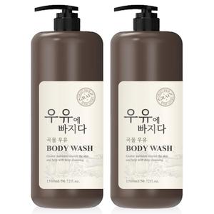 우유에빠지다 대용량 바디워시 바디클렌저 1500ml 2개