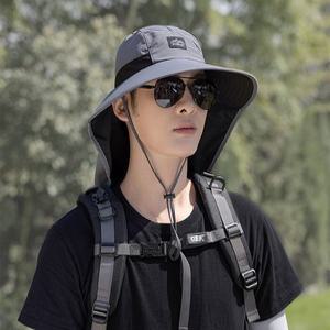 남녀공용 선쉐이드 커버업 자외선 차단 야외 캠핑 등산 아웃도어 산책 버킷 햇 모자