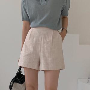 로쉬 린넨팬츠 여름 여성 반바지 휴가룩 데일리 여자바지