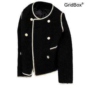여성 크롭 정장자켓 트위드 숏 자켓 GirdBox 가을 겨울 프리미엄 디자인 오피스룩 여자