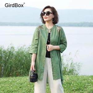 생활한복 개량한복 GirdBox 여름철릭원피스 허리치마 시스루 블라우스
