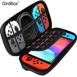 GirdBox 닌텐도 스위치 OLED 투명 보관 케이스 휴대용 게임기 수납 파우치