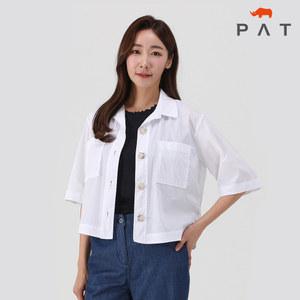 [PAT 여성] 오버핏 숏기장 셔츠_QI41503