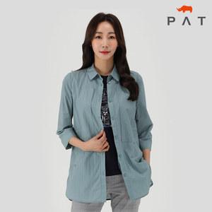 [PAT 여성] 카라 솔리드 자수 셔츠_1G41550