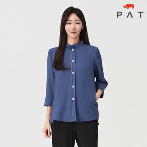 [PAT 여성] 배색 스티치 차이나넥 자켓_1J41203