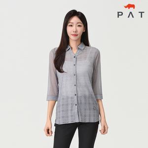 [PAT 여성] 7부 기하학 전타 티셔츠_1H45531