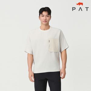 [PAT 남성] 돌먼 슬리브 라운드 티셔츠_QJ35304