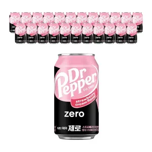닥터페퍼 제로 스트로베리크림 350ml, 24개
