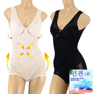 인견 몰드올인원 무빙메쉬 와이어 올인원 바디쉐이퍼 보정속옷-6001